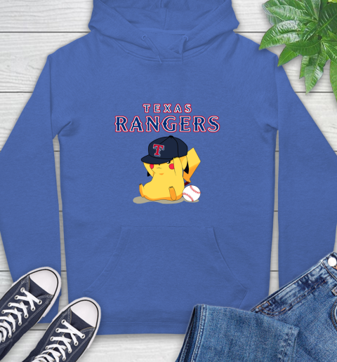 MLB Pikachu Baseball Sports Texas Rangers Hoodie 9