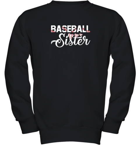 Baseball Sister Youth Sweatshirt