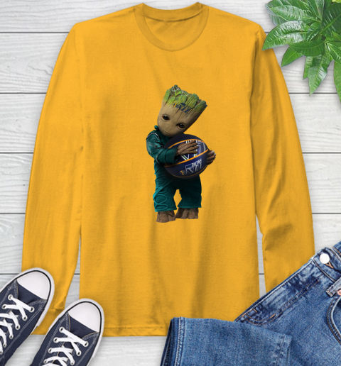 NBA Groot Guardians Of The Galaxy Basketball Sports Utah Jazz Long Sleeve T-Shirt 3