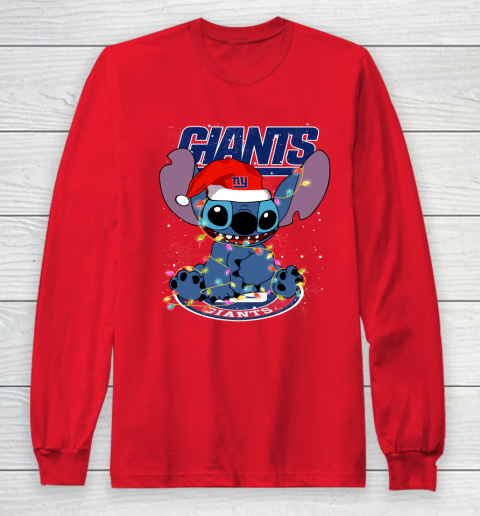 New York Giants NFL Football noel stitch Christmas Long Sleeve T-Shirt 7