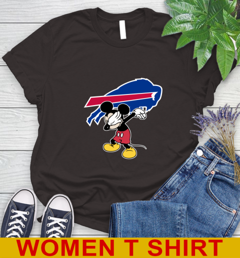 Buffalo Bills NFL Football Dabbing Mickey Disney Sports Women's T-Shirt 8