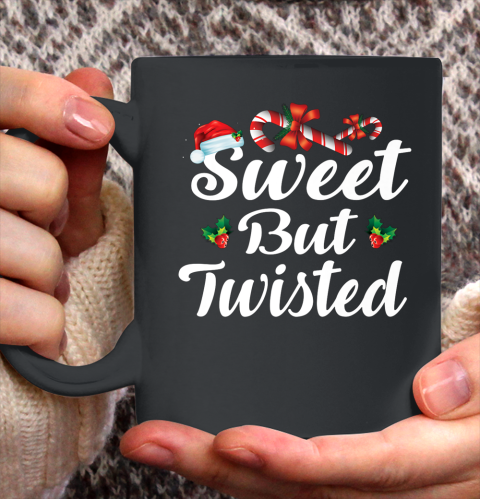 Sweet But Twisted Christmas Candy Canes Tee Xmas Holidays Ceramic Mug 11oz