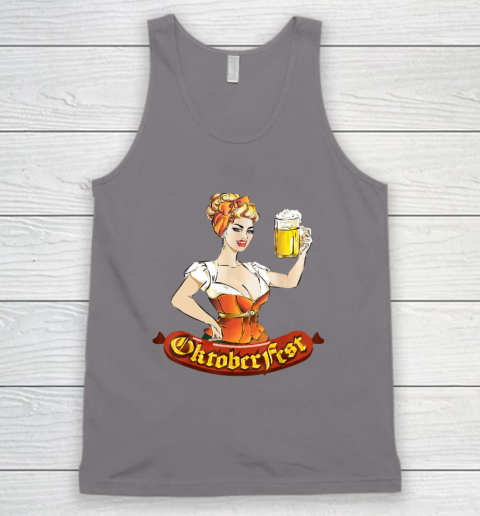 Barmaid Oktoberfest Dirndl Bratwurst German Woman Costume T Shirt Tank Top 5