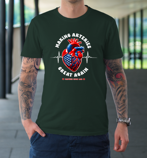 Making Arteries Great Again, Cardiac Cath Lab T-Shirt 3