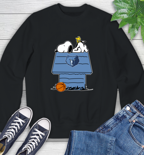 Memphis Grizzlies NBA Basketball Snoopy Woodstock The Peanuts Movie Sweatshirt 2