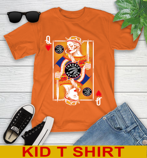 NBA Basketball Toronto Raptors The Queen Of Hearts Card Shirt Youth T-Shirt 8