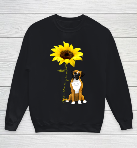 Dog Mom Shirt You Are My Sunshine Cute Boxer Dog Mom Mother Day Youth Sweatshirt
