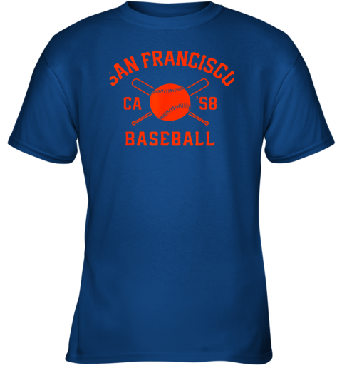 hpst san francisco baseball vintage sf the city cali retro gift youth t shirt 26 front royal