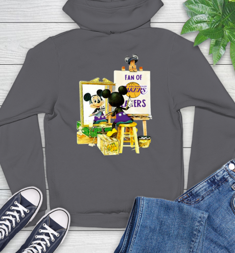 NBA Basketball Los Angeles Lakers Mickey Drawing Shirt 21 NBA Basketball Los Angeles Lakers Mickey Drawing Shirt - Image 21