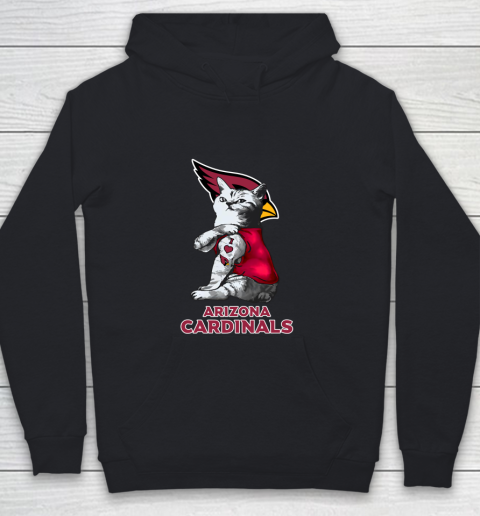 NFL Football My Cat Loves Arizona Cardinals Youth Hoodie