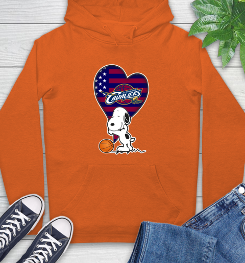 Cleveland Cavaliers NBA Basketball The Peanuts Movie Adorable Snoopy Hoodie 5