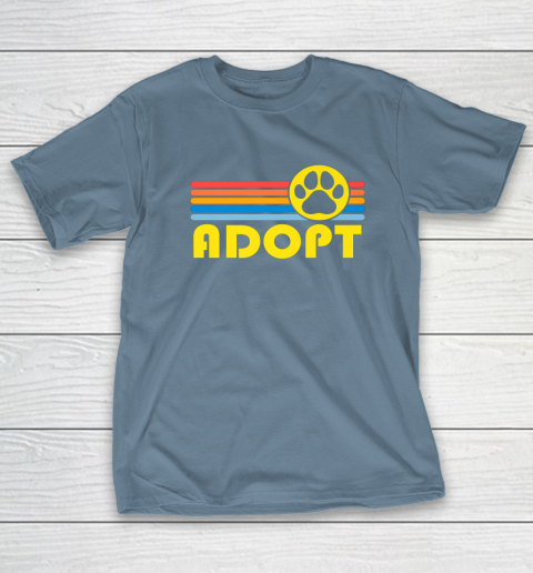 Rescue Animal Adoption Adopt Cat or Dog Vintage Retro Sunset T-Shirt 6