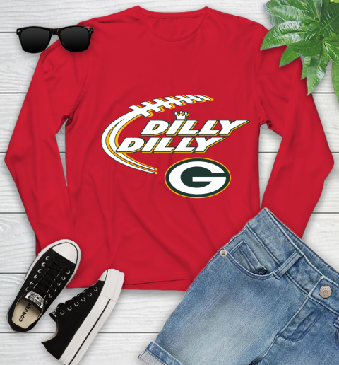 NFL Green Bay Packers Dilly Dilly Football Sports Youth Long Sleeve 11