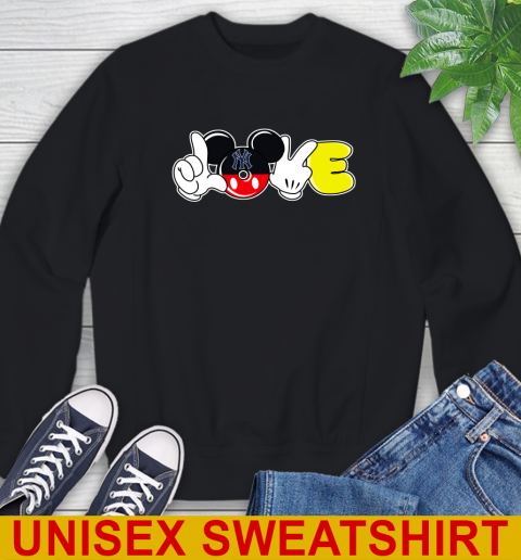 New York Yankees MLB Baseball Love Mickey Disney Sports Sweatshirt 2