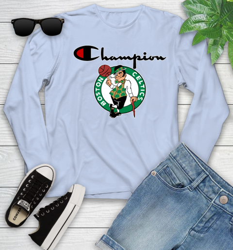 NBA Basketball Boston Celtics Champion Shirt Youth Long Sleeve 6