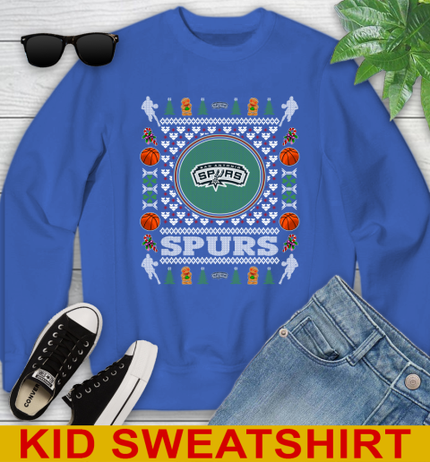 San Antonio Spurs Merry Christmas NBA Basketball Loyal Fan Youth Sweatshirt 6