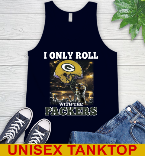 Green Bay Packers NFL Football I Only Roll With My Team Sports Tank Top 2