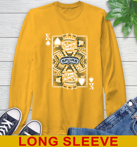 San Antonio Spurs NBA Basketball The King Of Spades Death Cards Shirt Long Sleeve T-Shirt 2