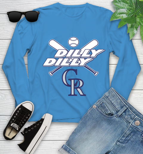 MLB Colorado Rockies Dilly Dilly Baseball Sports Youth Long Sleeve 7