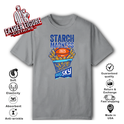 8mr0 starch madness big sky conference 2025 classic t shirt 2 front sport grey