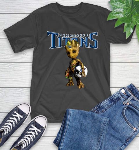 Tennessee Titans NFL Football Groot Marvel Guardians Of The Galaxy T-Shirt 2