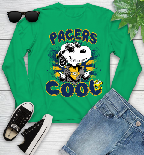 NBA Basketball Indiana Pacers Cool Snoopy Shirt Youth Long Sleeve 6