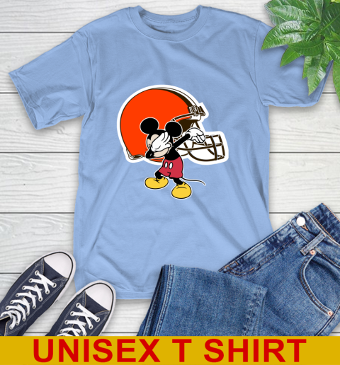 Cleveland Browns NFL Football Dabbing Mickey Disney Sports T-Shirt 11