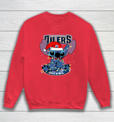 Edmonton Oilers NHL Hockey noel stitch Christmas Sweatshirt 6