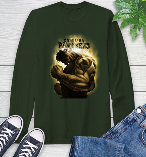 Carolina Panthers NFL Football Hulk Marvel Avengers Sports Long Sleeve T-Shirt 7