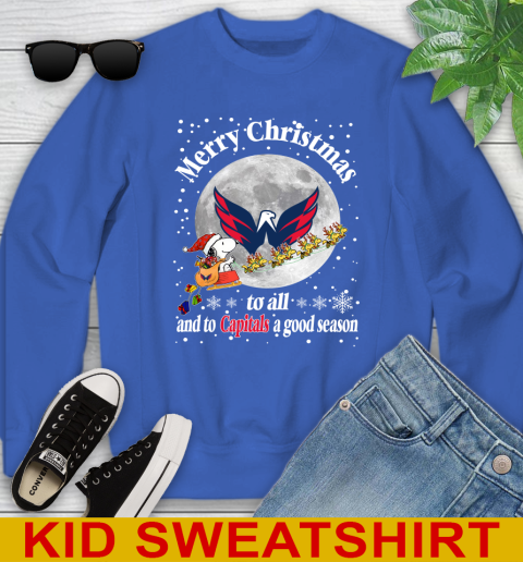 Washington Capitals Merry Christmas To All And To Capitals A Good Season NHL Hockey Sports Youth Sweatshirt 6