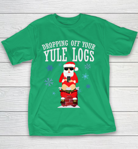 Santa Dropping Off Yule Logs Hilarious Christmas Shirts Santa Dropping Off Yule Logs Hilarious Christmas Shirts