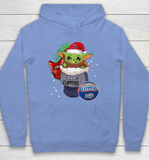 LA Clippers Christmas Baby Yoda Star Wars Funny Happy NBA Hoodie 11