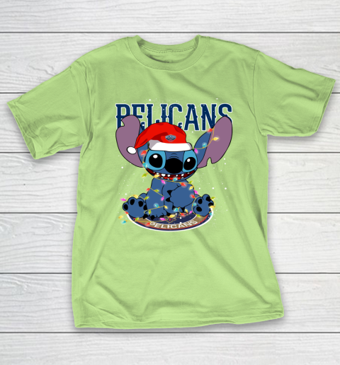 New Orleans Pelicans NBA noel stitch Basketball Christmas T-Shirt 6