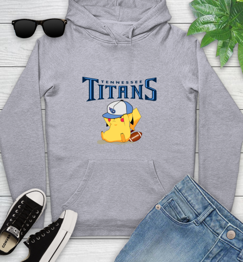 NFL Pikachu Football Tennessee Titans Youth Hoodie 6