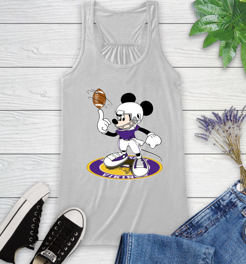 NFL Football Minnesota Vikings Cheerful Mickey Disney Shirt Racerback Tank 2