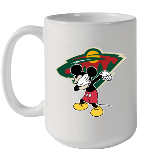 Minnesota Wild NHL Hockey Dabbing Mickey Disney Sports Ceramic Mug 15oz