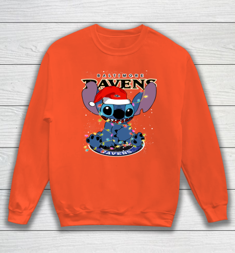Baltimore Ravens NFL Football noel stitch Christmas Sweatshirt 2