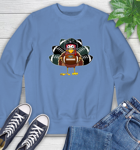 New York Jets Turkey Thanksgiving Day Sweatshirt 11
