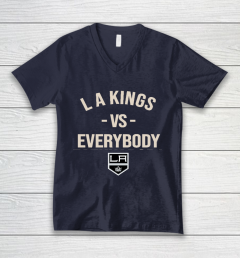 Los Angeles Kings Vs Everybody V-Neck T-Shirt 2