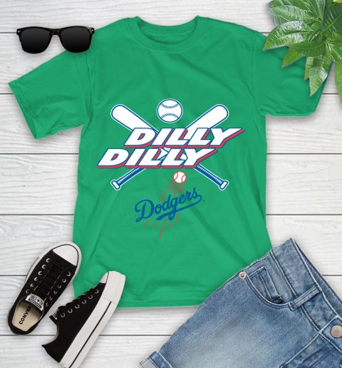 MLB Los Angeles Dodgers Dilly Dilly Baseball Sports Youth T-Shirt 6