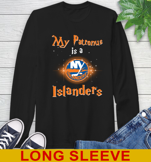 NHL Hockey Harry Potter My Patronus Is A New York Islanders Long Sleeve T-Shirt