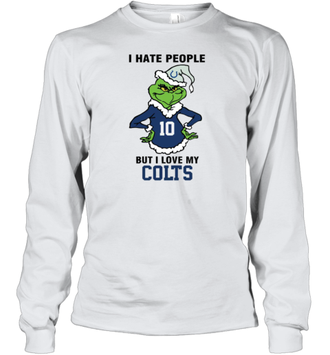I Hate People But I Love My Colts Indianapolis Colts NFL Teams Youth Long Sleeve