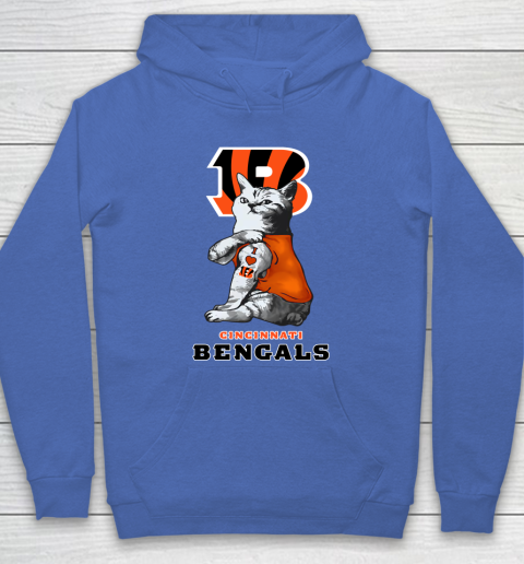 NFL Football My Cat Loves Cincinnati Bengals Hoodie 6