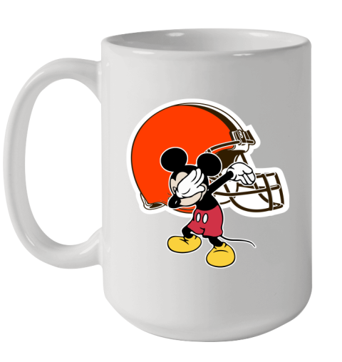 Cleveland Browns NFL Football Dabbing Mickey Disney Sports Ceramic Mug 15oz