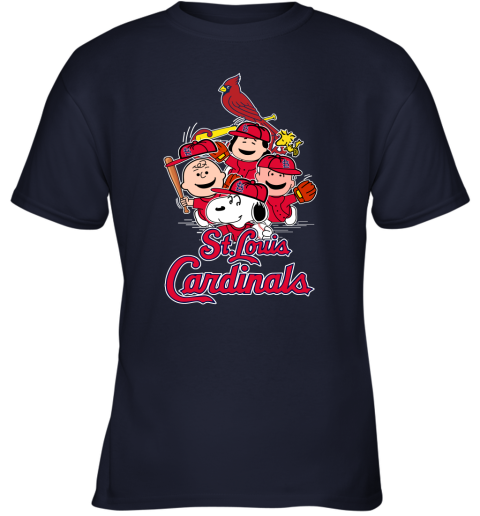 Youth Navy St. Louis Cardinals Logo T-Shirt 