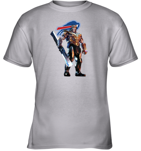 NFL Spider Man Avengers Endgame Football Buffalo Bills Youth T-Shirt