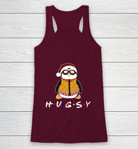 Funny Tee Hugsy Penguin For Friends Christmas Unagi Lobster Racerback Tank 2
