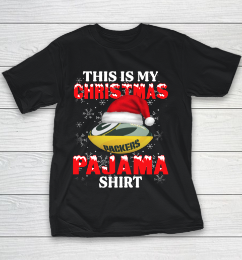 Green Bay Packers This Is My Christmas Pajama Shirt NFL Youth T-Shirt