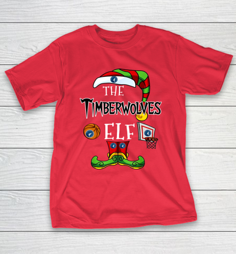 Minnesota Timberwolves Christmas ELF Funny NBA T-Shirt 9