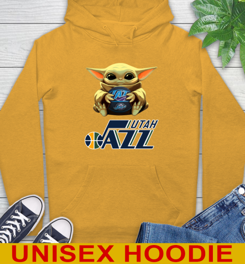 NBA Basketball Utah Jazz Star Wars Baby Yoda Shirt 15